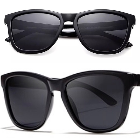 UNISEX Polarized Black Sunglasses - Picture 3 of 5